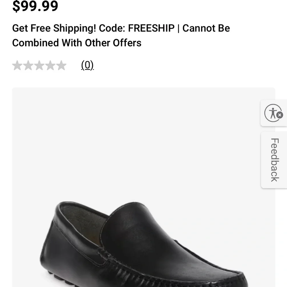 Steve Madden black leather men’s shoes - Picture 4 of 4